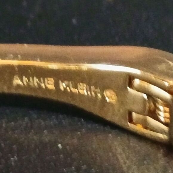 Anne Klein © Gold-Tone Hinged Bracelet | Classic Designer Fashion Jewelry - Picture 5 of 8